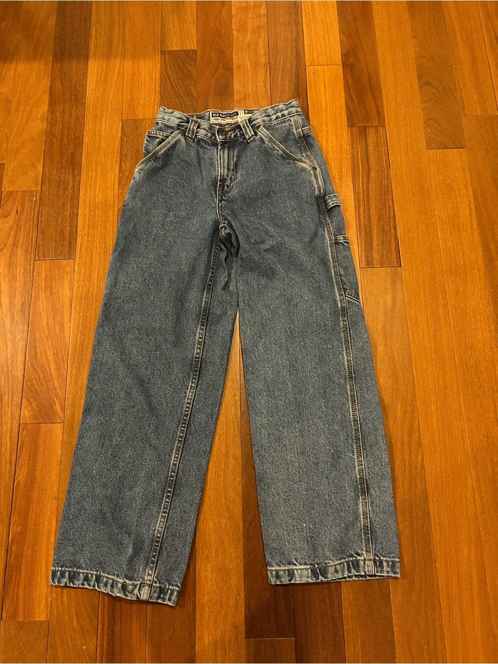 Old Navy Painters Cargo Jeans Boys Size 12 Slim Youth